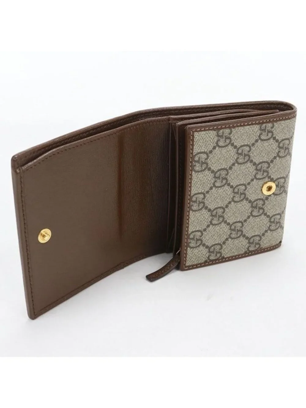 Gucci Compact Wallet Horsebit Bifold GG Supreme